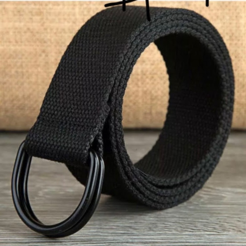 💜ITIEZY Canvas blackbelt with doubleDring Buckle